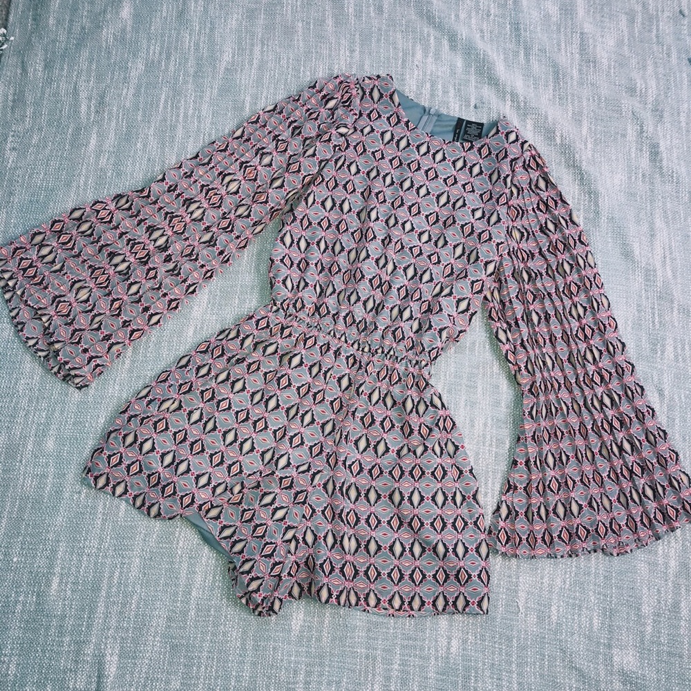 Patterned romper